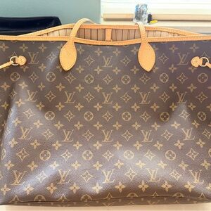 Louis Vuitton Monogram Tote in Brown and Tan